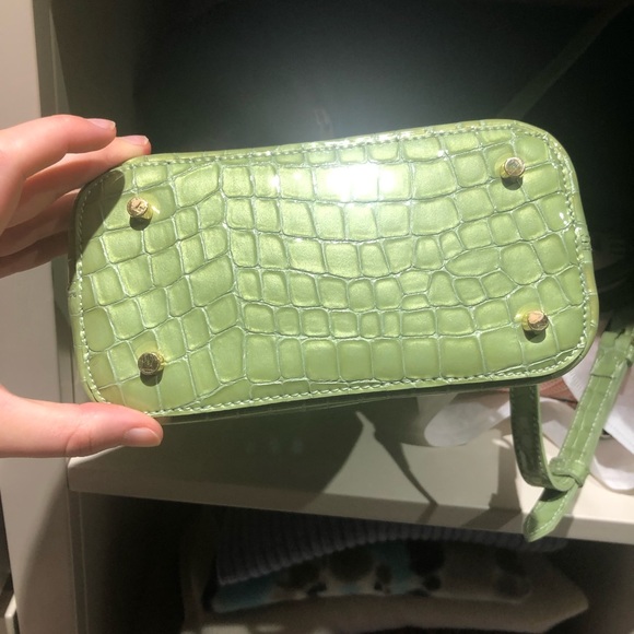 Elleme paris croc print bag green shoulder cross body mini - Picture 4 of 4